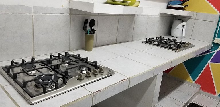 Hab "Monterrey"  cama Queen  cerca de Fundidora 2P