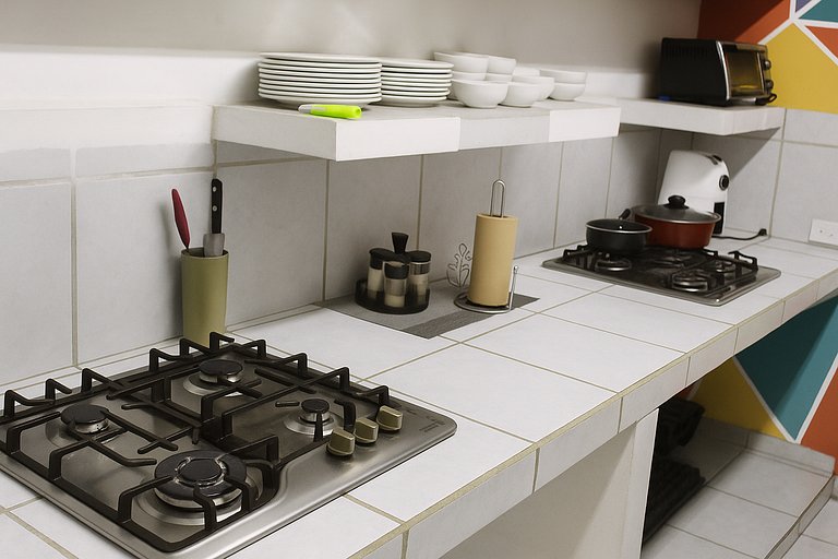Habitación 2 c/Queen con baño y A/C |V