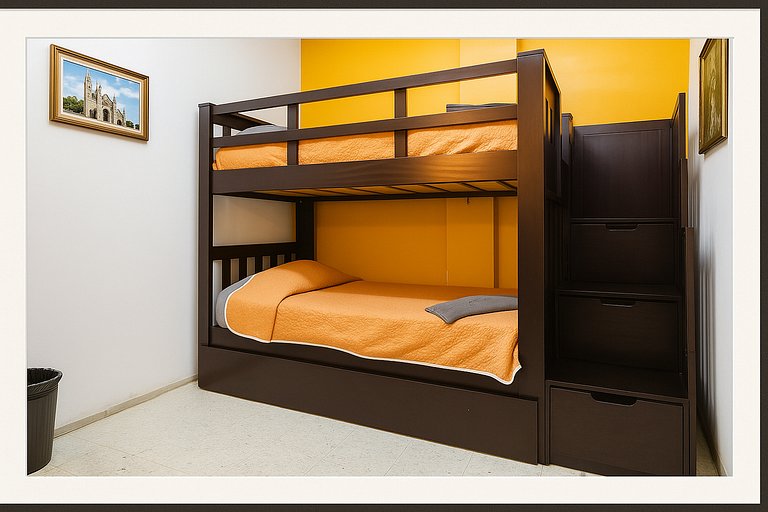 C*Room for 3 persons + A/C |Central & Economic