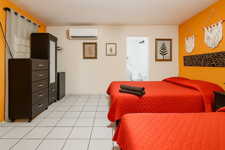 O*Habitación 2 c/Queen con baño y A/C